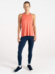 Dare 2b Top funkcyjny "Gravitate Vest" w kolorze brzoskwiniowym rozmiar: 42. Pomarańczowe topy damskie Dare 2b, bez wzorów, z materiału, bez kołnierzyka. Za 41.79 zł.