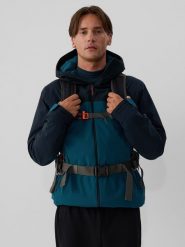 4F Kurtka zimowa membrana 5000 męska - turkusowa XL. Niebieskie kurtki męskie 4f, na zimę, m, bez wzorów, klasyczne, bez kaptura. Za 399.99 zł.