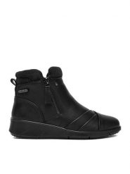 Go Soft Botki CEO-KFB24WW005-01 Czarny. Czarne botki damskie GO SOFT, z materiału, bez obcasa, na płaskiej podeszwie, bez zapięcia. Za 179.99 zł.