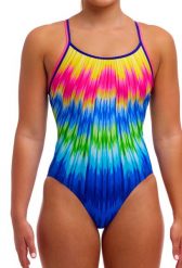 Strój kąpielowy jednoczęściowy FUNKITA Fly Time - Diamond Back. Brązowe stroje jednoczęściowe damskie FUNKITA, s, bez wzorów. Za 179.99 zł.