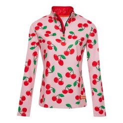 Bluza narciarska Damska Gareth & Lucas The One Hundred and Eight. Czerwone bluzy bez kaptura damskie GARETH & LUCAS, z elastanu. Za 229.99 zł.