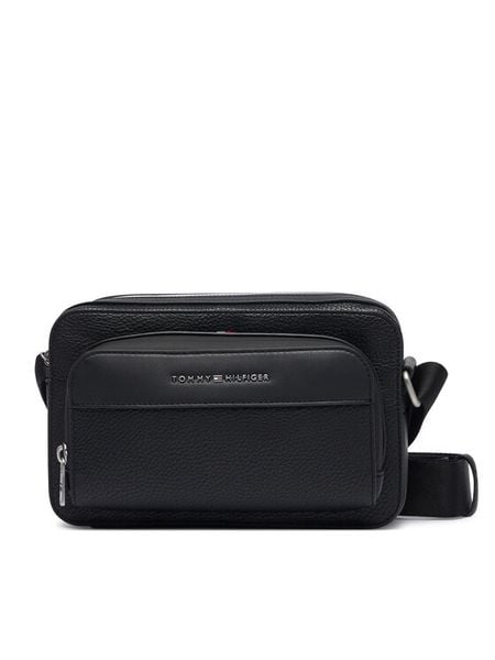 Tommy Hilfiger Saszetka Th Central Ew Reporter AM0AM14696 Czarny. Czarne saszetki męskie Tommy Hilfiger, ze skóry. Za 409.99 zł.