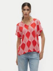 Vero Moda Bluzka Tula 10308984 Czerwony Regular Fit. Czerwone bluzki damskie Vero Moda, m, bez wzorów, z wiskozy, bez ramiączek. Za 59.99 zł.