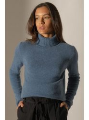 Perfect Cashmere Kaszmirowy golf "Willow" w kolorze niebieskoszarym rozmiar: L. Niebieskie golfy damskie Perfect Cashmere, l, bez wzorów, z kaszmiru, bez ramiączek. Za 524.62 zł.