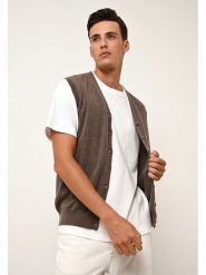 Just Cashmere Kaszmirowa kamizelka "Lana" w kolorze brązowym rozmiar: L. Brązowe kamizelki męskie Just Cashmere, l, z kaszmiru. Za 347.99 zł.