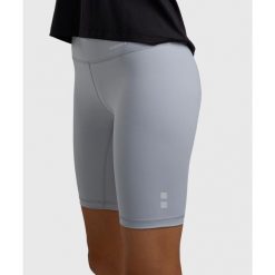 Spodenki do tenisa/padla Damskie Smart Legging z kieszenią na piłkę. Szare szorty damskie NORDICDOTS, bez wzorów, z elastanu, sportowe. Za 235.00 zł.