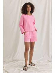 Cotton Candy Szorty "Hefron" w kolorze jasnoróżowym rozmiar: L. Różowe szorty damskie Cotton Candy, bez wzorów, z bawełny, z podwyższonym stanem. Za 104.89 zł.