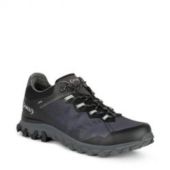 Buty trekkingowe męskie Aku Levia Gtx. Szare buty trekkingowe męskie Aku, z materiału, bez zapięcia, trekkingowe. Za 619.21 zł.