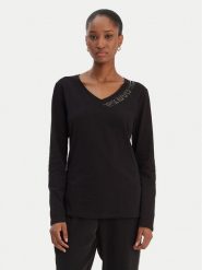 Liu Jo Sport Bluzka TA6053 JS003 Czarny Regular Fit. Czarne bluzki sportowe damskie Liu Jo Sport, l, bez wzorów, z bawełny, bez ramiączek. Za 259.99 zł.