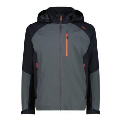 Kurtka przeciwdeszczowa męska CMP Fayro Jacket. Czarne kurtki męskie CMP, m, bez wzorów, bez kaptura, narciarskie. Za 384.99 zł.