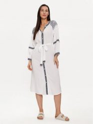 Melissa Odabash Sukienka letnia Ally Biały Regular Fit. Białe sukienki damskie Melissa Odabash, na lato, xl, bez wzorów, z wiskozy, bez kołnierzyka, bez ramiączek. Za 1,039.00 zł.