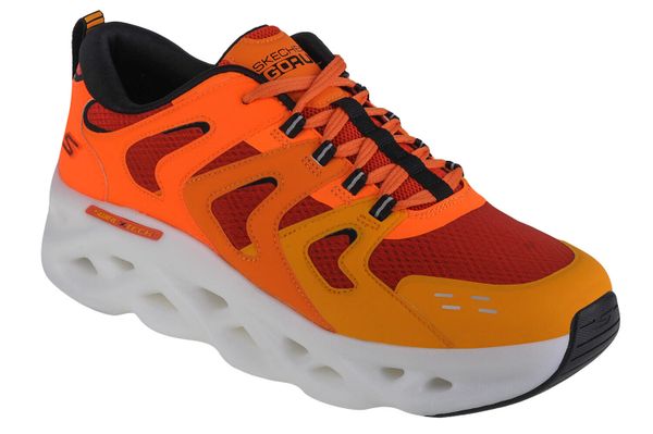 Buty sportowe Sneakersy męskie, Skechers GO Run Swirl Tech-Surge. Brązowe buty sportowe na co dzień męskie Skechers, z materiału, bez zapięcia, trekkingowe. Za 349.99 zł.