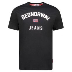 T-Shirt Geographical Norway JASSIER MEN 254 czarny męska (SY1361H/GN-Black). Czarne t-shirty męskie Geographical Norway, m, bez wzorów, bez kołnierzyka. Za 79.00 zł.