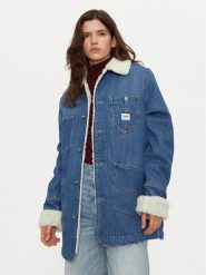 Lee Kurtka jeansowa Chore 112355111 Niebieski Relaxed Fit. Niebieskie kurtki damskie Lee, xs, bez wzorów, z bawełny, bez kaptura. Za 379.99 zł.