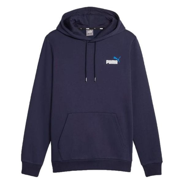 Bluza Męska ESS+ 2 Col Small Logo Hoodie. Niebieskie bluzy bez kaptura męskie Puma, m. Za 281.99 zł.