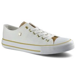 Białe Trampki Big Star Damskie Stylowe Buty. Białe trampki i tenisówki damskie Big Star, z aplikacjami, z gumy. Za 89.99 zł.