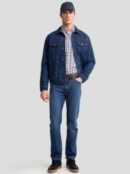 BIG STAR Kurtka dżinsowa w kolorze granatowym rozmiar: XXL. Niebieskie kurtki męskie Big Star, xxl, bez wzorów, z bawełny, retro, bez kaptura. Za 229.99 zł.