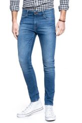 LEE SPODNIE MĘSKIE MALONE BLUE DROP L736ROEM 112120202. Niebieskie spodnie materiałowe męskie Lee, bez wzorów, z jeansu. Za 219.99 zł.