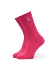 Polo Ralph Lauren Skarpety długie 455P10242019 Różowy. Czerwone skarpetki damskie Polo Ralph Lauren, bez wzorów, z bawełny. Za 89.99 zł.