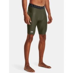 Męskie Spodenki Kompresyjne Under Armour Hg Armour Lng Shorts. Zielone szorty męskie Under Armour, bez kołnierzyka. Za 88.00 zł.