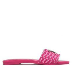 Klapki Juicy Couture. Czerwone klapki damskie Juicy Couture, bez wzorów, bez obcasa. Za 159.99 zł.