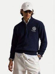 Polo Ralph Lauren Bluza 710B18061001 Granatowy Regular Fit. Niebieskie bluzy bez kaptura męskie Polo Ralph Lauren, m, z bawełny. Za 1,199.00 zł.