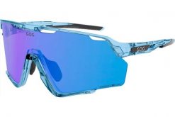 Okulary przeciwsłoneczne GOG PROMETHEUS. Niebieskie okulary przeciwsłoneczne damskie GOG, ze lnu. Za 419.99 zł.