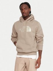 The North Face Bluza Drew Peak NF0A89EM Beżowy Regular Fit. Brązowe bluzy bez kaptura męskie The North Face, m, z bawełny. Za 279.99 zł.