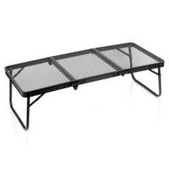 Stół turystyczny składany aluminiowy czarny 90x40x26,5 cm. Czarne walizki Vilde, bez wzorów. W wyprzedaży za 115.90 zł.