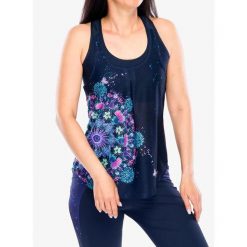 Top damski Crazy Top Break. Niebieskie topy damskie Crazy, bez wzorów, bez kołnierzyka. Za 285.99 zł.