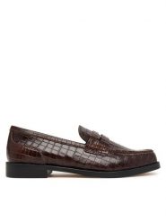 Clarks Półbuty Straven2 Penny 26327145 Brązowy. Brązowe półbuty damskie Clarks, bez wzorów, ze skóry, bez obcasa, na płaskiej podeszwie. Za 519.99 zł.
