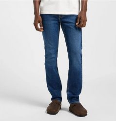 LEE MĘSKIE SPODNIE JEANSOWE LEE RIDER INDIGO STREET 112365757. Niebieskie spodnie materiałowe męskie Lee, bez wzorów, z jeansu, street. Za 219.99 zł.