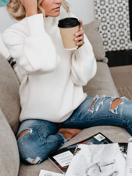 LA Angels Sweter w kolorze białym rozmiar: S. Białe golfy damskie LA Angels, s, bez kołnierzyka. Za 152.99 zł.