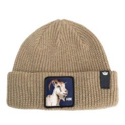 Czapka Beanie Goorin Bros The Him Beżowa. Brązowe czapki męskie Goorin Bros, bez wzorów. Za 181.89 zł.