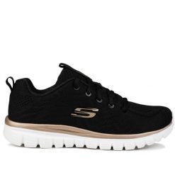 Buty damskie sportowe Skechers GET CONNECTED. Czarne obuwie treningowe damskie Skechers, na fitness i siłownię. Za 194.00 zł.