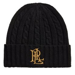 Czapka LAUREN RALPH LAUREN. Czarne czapki zimowe damskie Lauren Ralph Lauren. Za 329.99 zł.