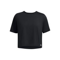 Damski top treningowy Under Armour Motion. Czarne topy sportowe damskie Under Armour, xs, bez wzorów, z materiału, bez ramiączek. Za 191.60 zł.