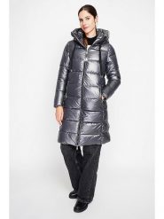 ASSUILI Płaszcz pikowany w kolorze szarym rozmiar: 38. Szare płaszcze damskie Assuili, bez wzorów, klasyczne. Za 369.99 zł.