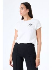 Garcia Koszulka w kolorze białym rozmiar: XL. Białe bluzki damskie Garcia, xl, bez wzorów, z bawełny, bez kołnierzyka. Za 78.99 zł.