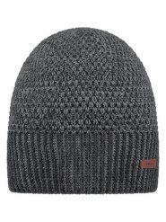 Barts Czapka "Noar" w kolorze szarym rozmiar: onesize. Szare czapki męskie Barts, z aplikacjami, ze splotem, sportowe. Za 87.40 zł.