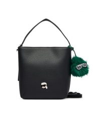KARL LAGERFELD Torebka B4W30084 Czarny. Czarne torebki klasyczne damskie Karl Lagerfeld, bez wzorów, ze skóry, bez dodatków. Za 849.99 zł.