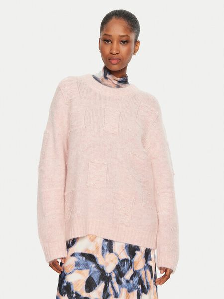 Munthe Sweter Taccu 243160724373 Różowy Loose Fit. Czerwone swetry klasyczne damskie Munthe, z syntetyku, bez kołnierzyka. Za 1,089.00 zł.