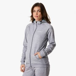 Bluza treningowa damska Swedemount Training Logo Zip Hood II szybkoschnąca. Niebieskie bluzy bez kaptura damskie SWEDEMOUNT, bez wzorów, bez ramiączek, bez kaptura. Za 224.99 zł.