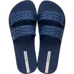 Klapki basenowe damskie Ipanema Renda II Fem. Czarne klapki damskie Ipanema, bez wzorów, z materiału, bez obcasa. Za 125.59 zł.