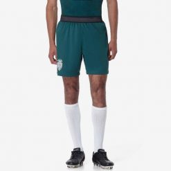 Szorty AS Monaco Kombat Ryder Pro 2024/25. Zielone szorty męskie Kappa, bez wzorów, sportowe. W wyprzedaży za 188.65 zł.