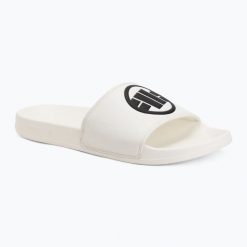 Klapki męskie Pitbull Logo. Białe klapki i japonki męskie PITBULL, z materiału. Za 109.99 zł.