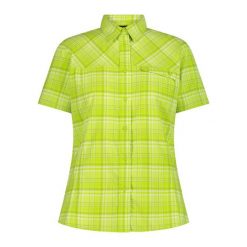 Koszula w kratę damska CMP. Zielone koszule damskie CMP, xs, bez wzorów, sportowe, bez kołnierzyka, bez ramiączek. Za 308.00 zł.