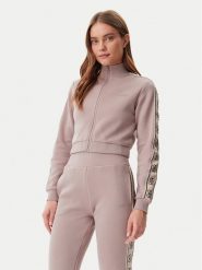 Guess Bluza V3RQ12 KB3P2 Brązowy Regular Fit. Brązowe bluzy bez kaptura damskie Guess, xs, z bawełny. Za 269.99 zł.