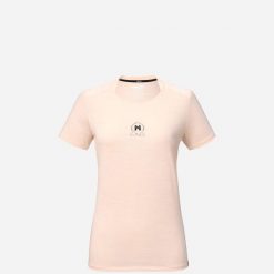 Koszulka trekkingowa damska MILLET Ubic Wool Merino Ts Ss W. Brązowe topy sportowe damskie Millet, xs, bez wzorów, z materiału, bez ramiączek. Za 199.00 zł.