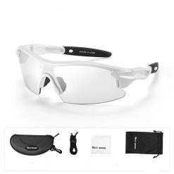 Akcesoria sportowe i dla sportowców/okulary/okulary przeciwsłoneczne. Białe okulary przeciwsłoneczne dziecięce WEST BIKING. Za 123.92 zł.